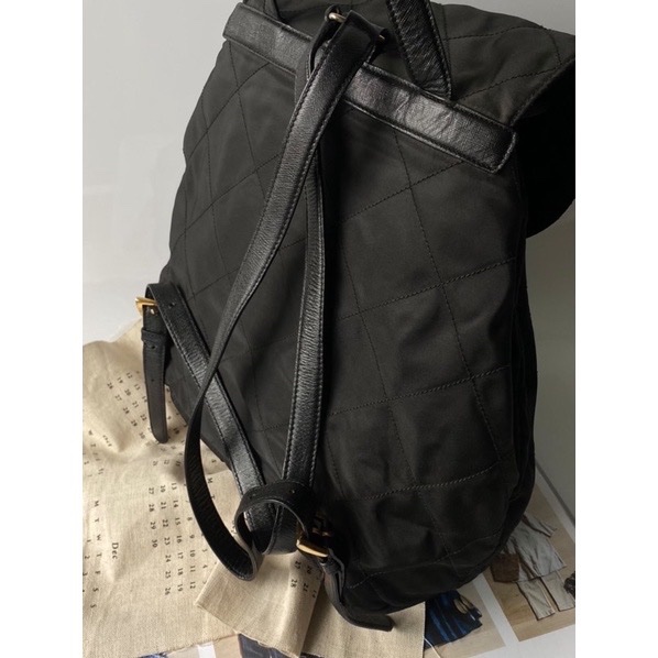 Prada 菱格後背包-1