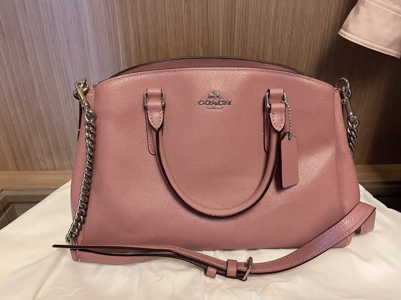 Coach乾燥玫瑰粉 殺手包-0