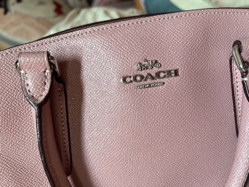 Coach乾燥玫瑰粉 殺手包-3