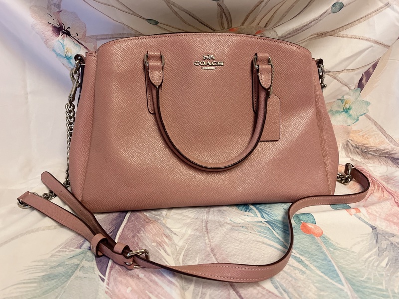 Coach乾燥玫瑰粉 殺手包-4