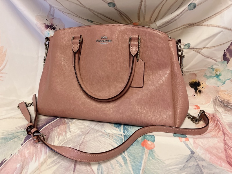 Coach乾燥玫瑰粉 殺手包-5