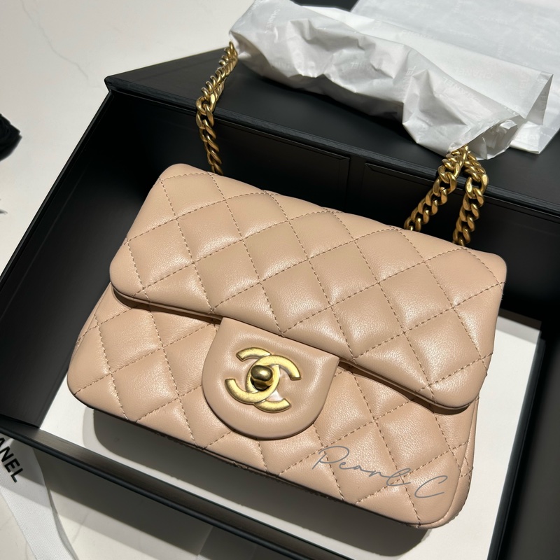 Chanel香奈兒三茶花方胖子-0