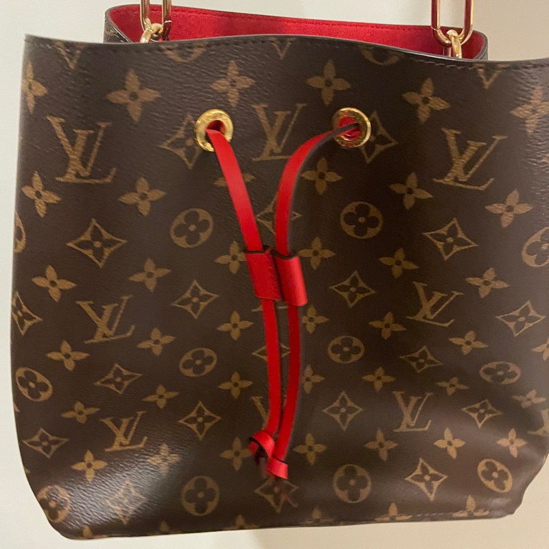 Lv NéoNoé 紅色水桶包-0