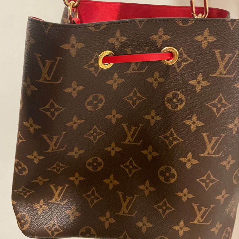 Lv NéoNoé 紅色水桶包-2