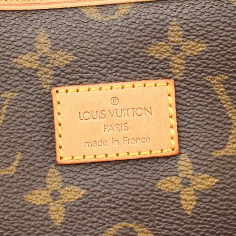 中古LOUIS VUITTON[B]Saumur35  老花肩包 PVC 真皮 棕色-4