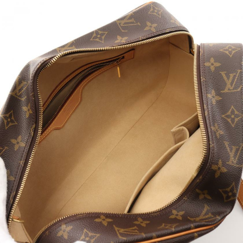 中古LOUIS VUITTON[B]Cite GM  老花肩包 PVC 真皮 棕色-2