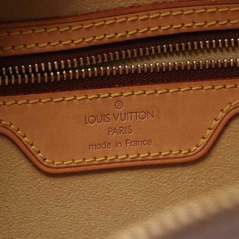 中古LOUIS VUITTON[B]Cite GM  老花肩包 PVC 真皮 棕色-3