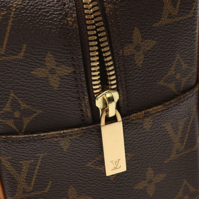 中古LOUIS VUITTON[B]Cite GM  老花肩包 PVC 真皮 棕色-4