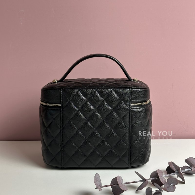 CHANEL 經典荔枝皮化妝盒-2