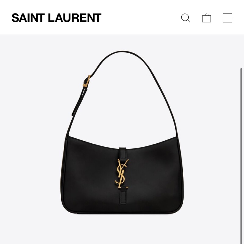 YSL 滑面皮革LE 5 À7 HOBO腋下包-0