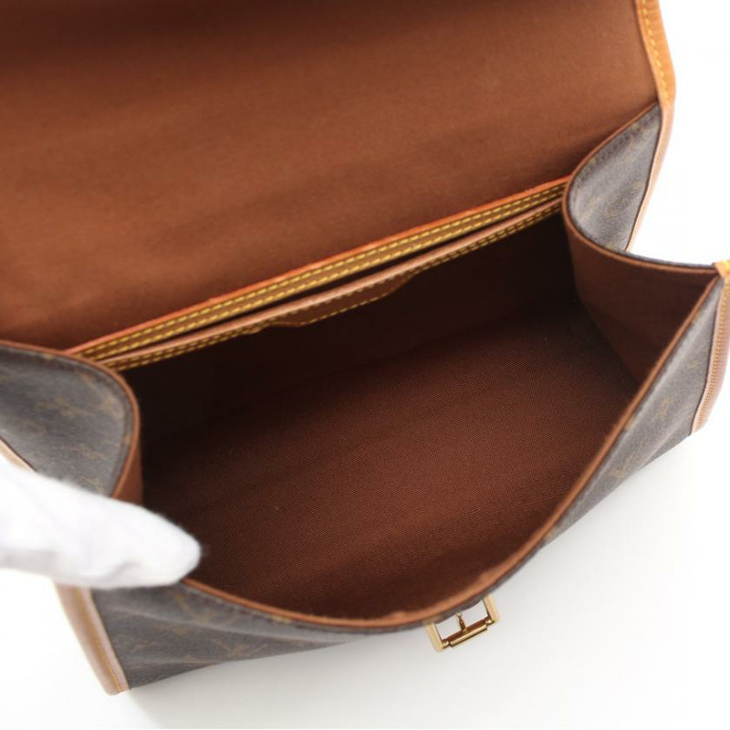 ★限時激安價SALE!!★  中古LOUIS VUITTON[B]bel air 老花手提包 PVC 真皮 棕色 两用款-2