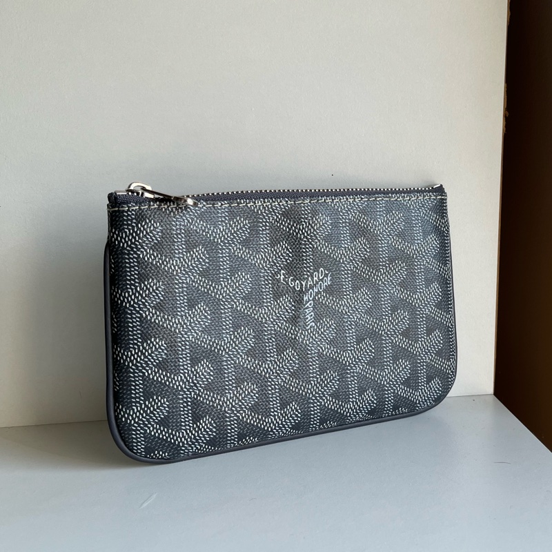 Goyard 一字拉鏈錢包 高級灰 全新 巴黎購入-0