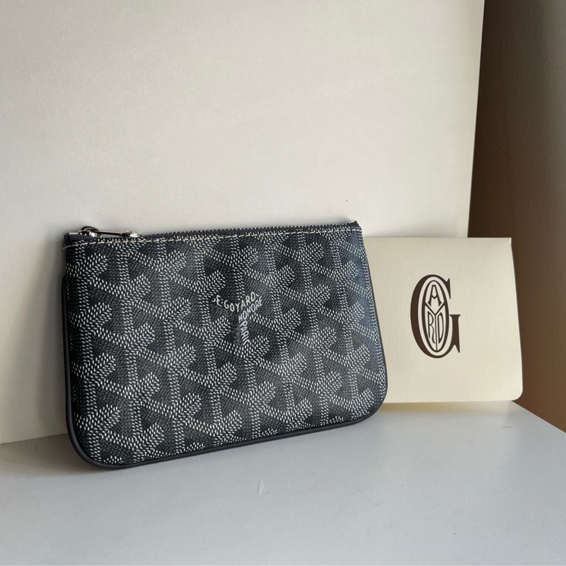Goyard 一字拉鏈錢包 高級灰 全新 巴黎購入-1