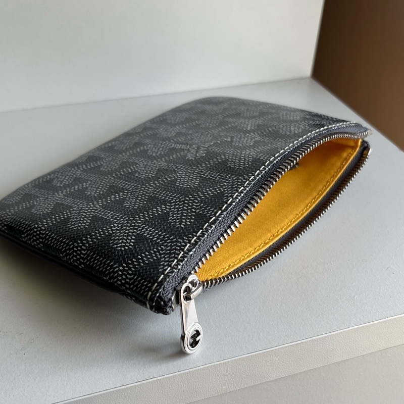 Goyard 一字拉鏈錢包 高級灰 全新 巴黎購入-8