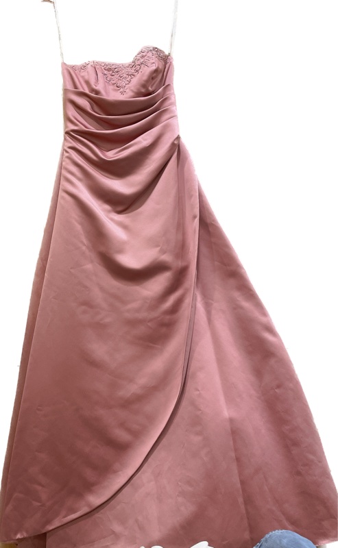 只穿一次 伴娘服 David’s bridal 粉色禮服 (內含紗)-0