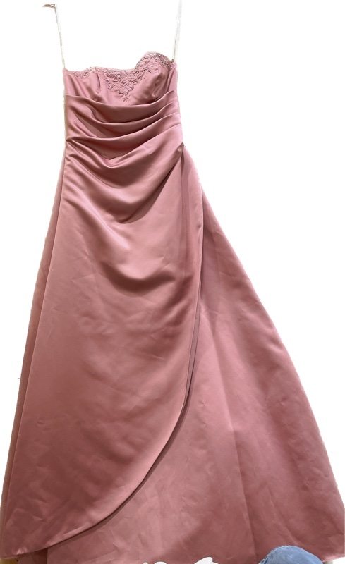 只穿一次 伴娘服 David’s bridal 粉色禮服 (內含紗)-1