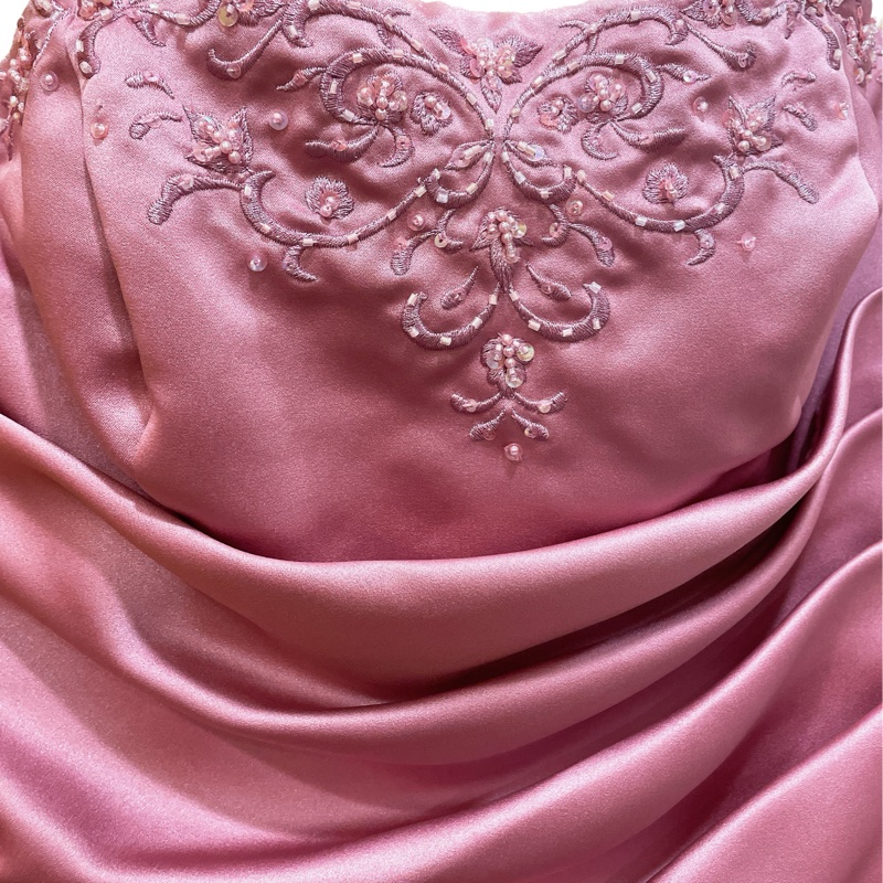 只穿一次 伴娘服 David’s bridal 粉色禮服 (內含紗)-2