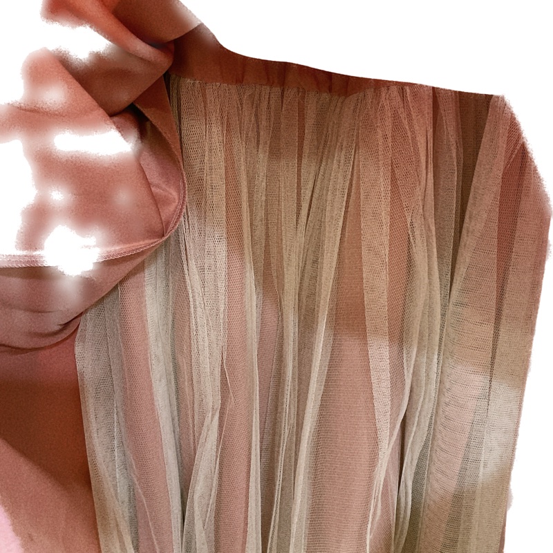 只穿一次 伴娘服 David’s bridal 粉色禮服 (內含紗)-5