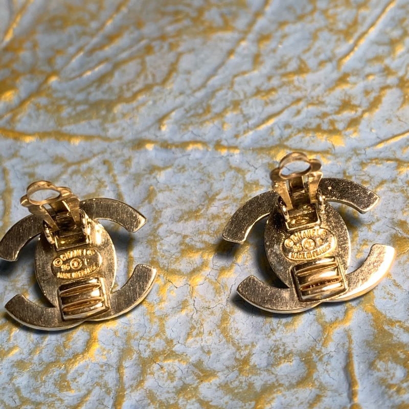 Chanel耳夾式書包扣耳環-3