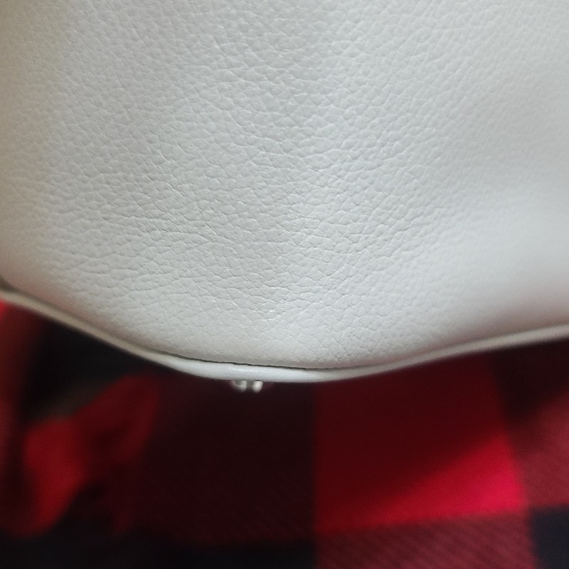 ♤Hermes♤愛馬仕 可愛氣質mini Toolbox 20cm 外縫灰白色牛奶盒子(全配盒子配件完整）-8