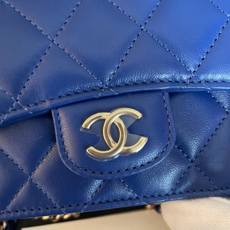 全新CHANEL 手柄鏈條小廢包-2