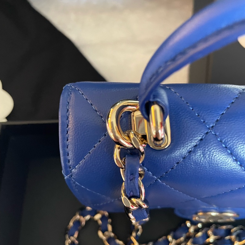 全新CHANEL 手柄鏈條小廢包-5