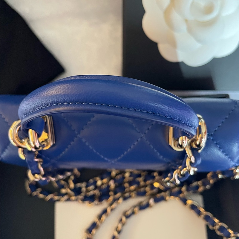 全新CHANEL 手柄鏈條小廢包-6