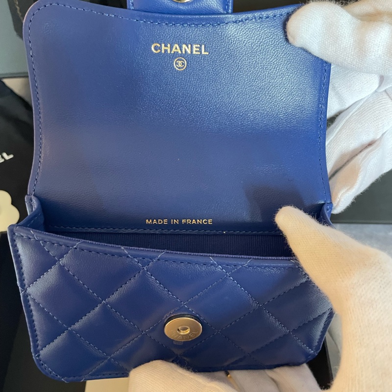 全新CHANEL 手柄鏈條小廢包-10