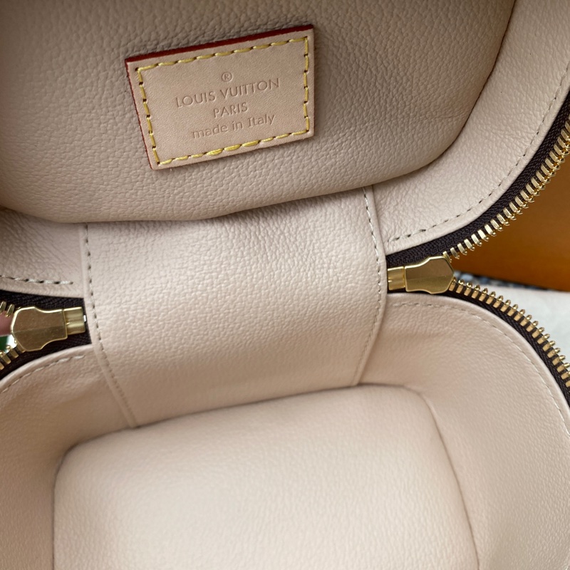 全新LOUIS VUITTON LV字紋老花拉鍊迷你化妝箱包手提包 M44936 NICE NANO-4
