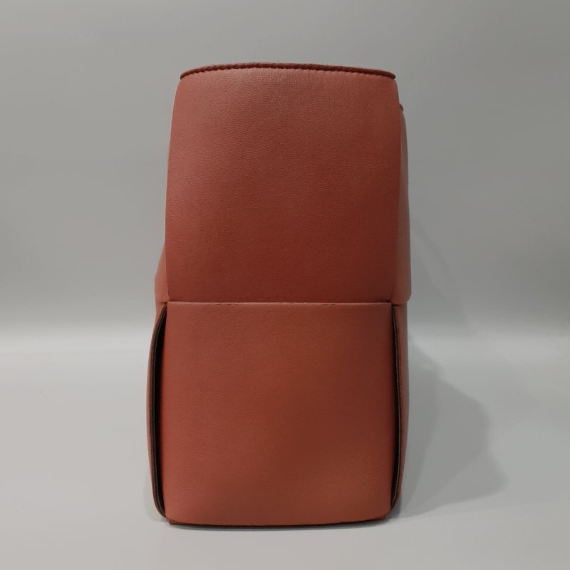 Bottega Veneta BV 紅棕色 全皮編織 中號Arco手提包/肩背包/購物包-6