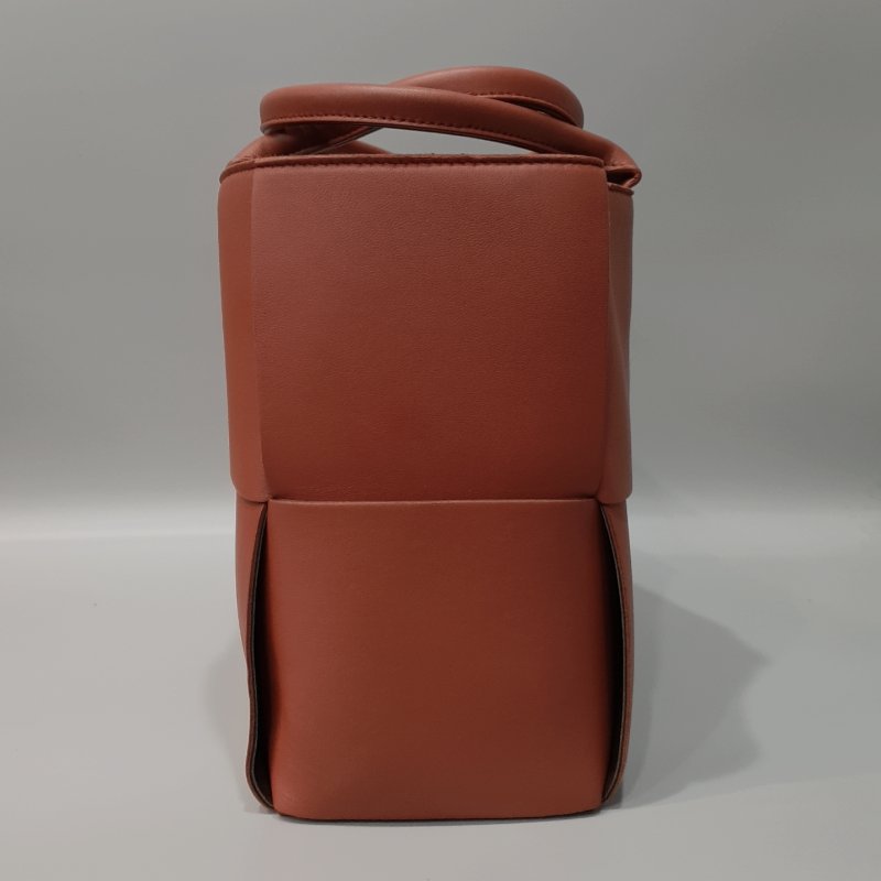 Bottega Veneta BV 紅棕色 全皮編織 中號Arco手提包/肩背包/購物包-7