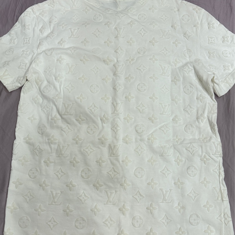 LV Monogram 魔術貼短袖T恤 白色T恤 近全新 二手-10