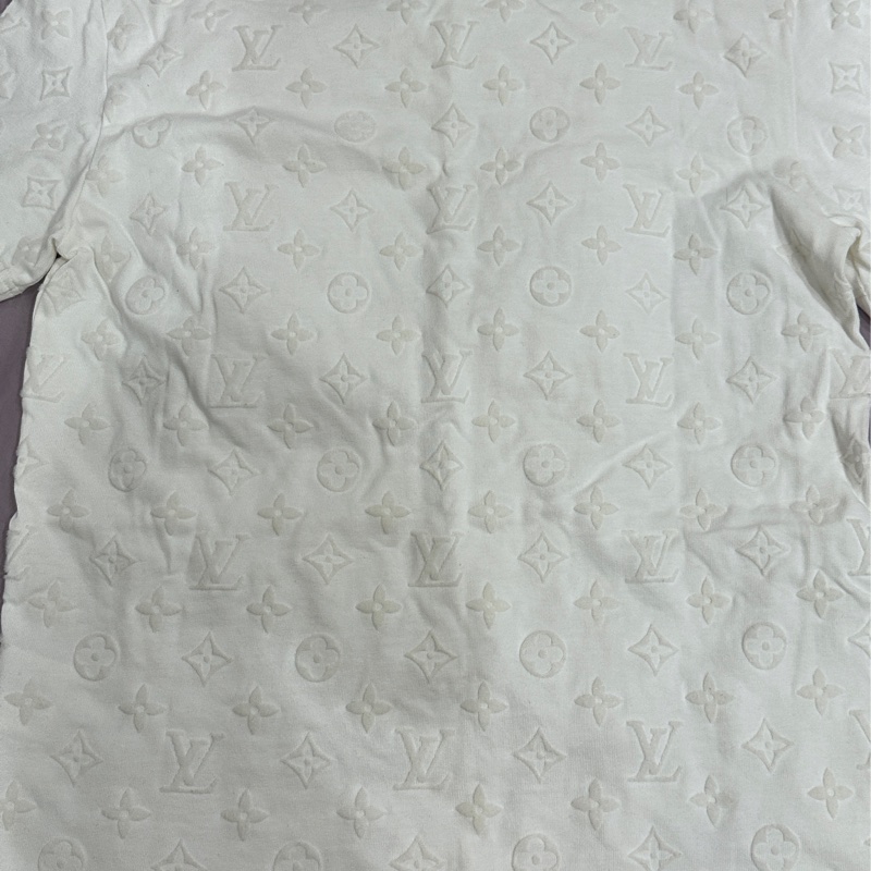 LV Monogram 魔術貼短袖T恤 白色T恤 近全新 二手-11