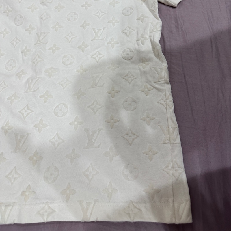 LV Monogram 魔術貼短袖T恤 白色T恤 近全新 二手-15
