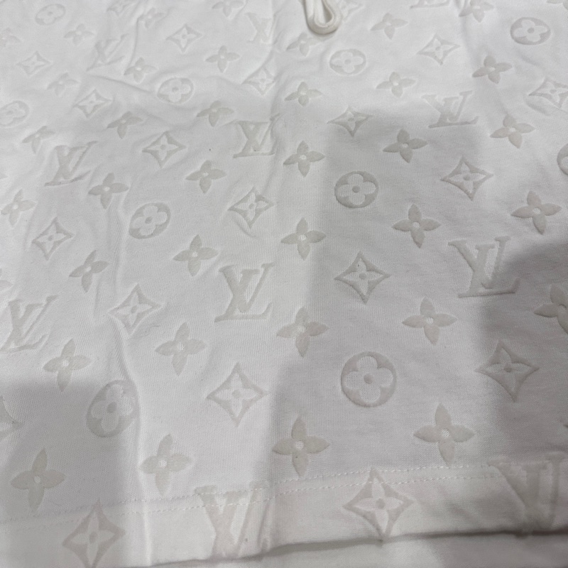 LV Monogram 魔術貼短袖T恤 白色T恤 近全新 二手-22