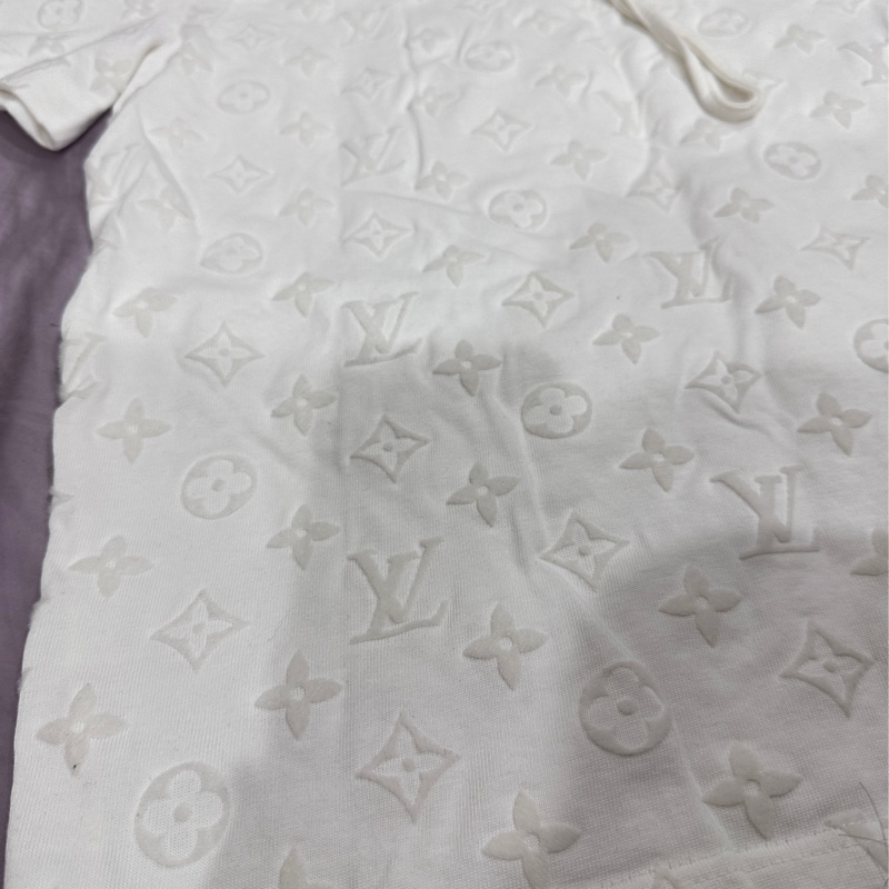 LV Monogram 魔術貼短袖T恤 白色T恤 近全新 二手-27