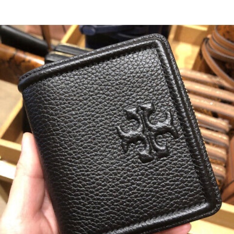 [TORY BURCH] TB Thea 荔枝皮革釦式短夾  [美國正品 現貨在台]