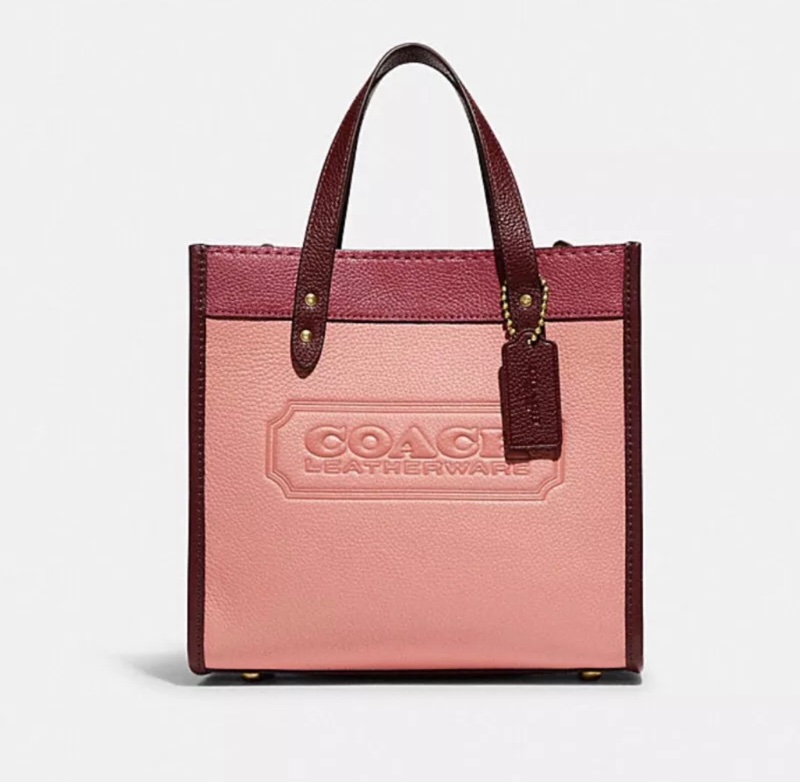 Coach FIELD 22 COACH 徽章撞色設計托特手袋(08/25客訂)-10