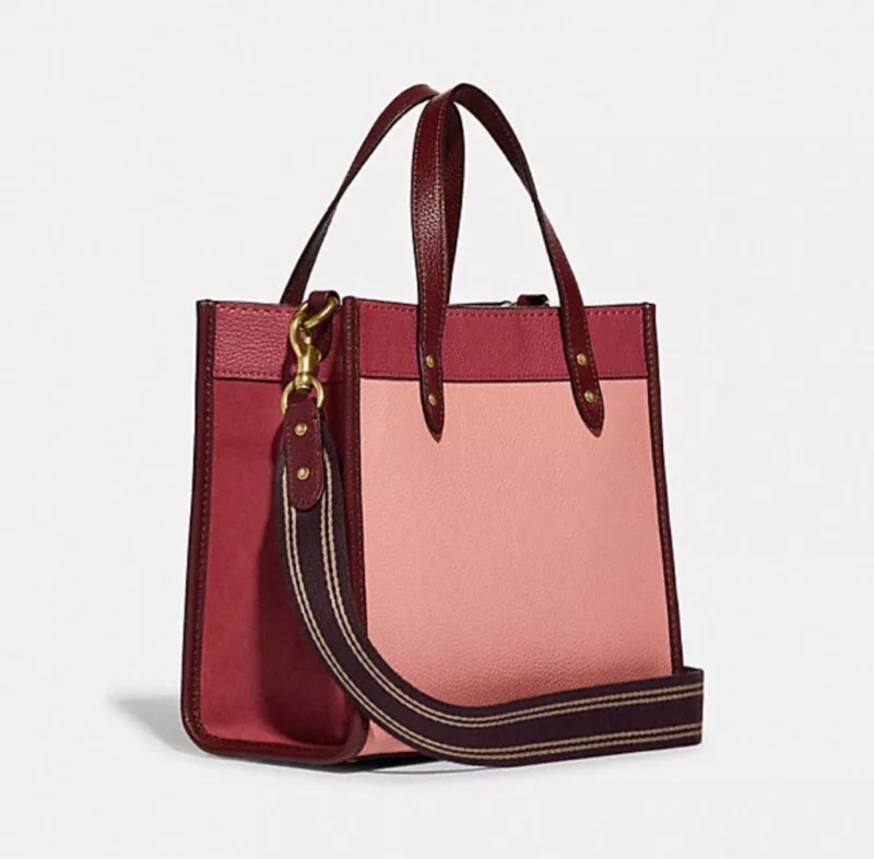 Coach FIELD 22 COACH 徽章撞色設計托特手袋(08/25客訂)-11