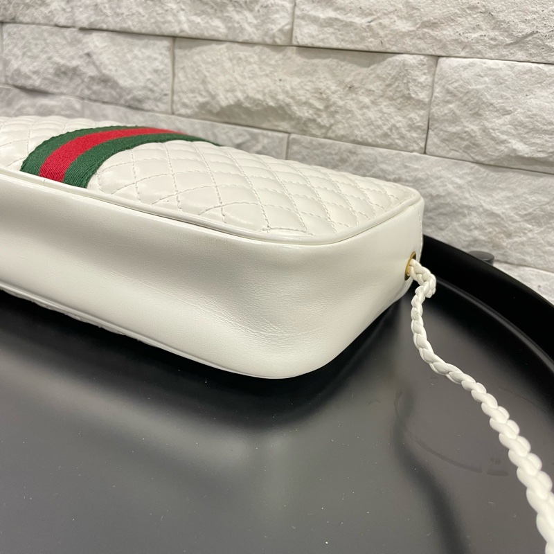 已售出。 GUCCI 雙G logo 菱格紋相機包-3