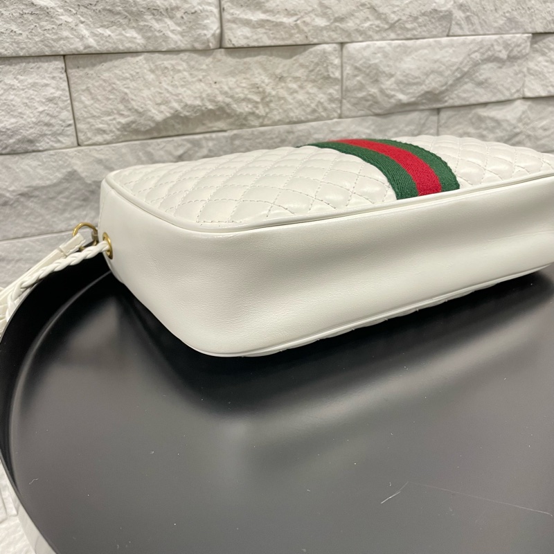 已售出。 GUCCI 雙G logo 菱格紋相機包-4