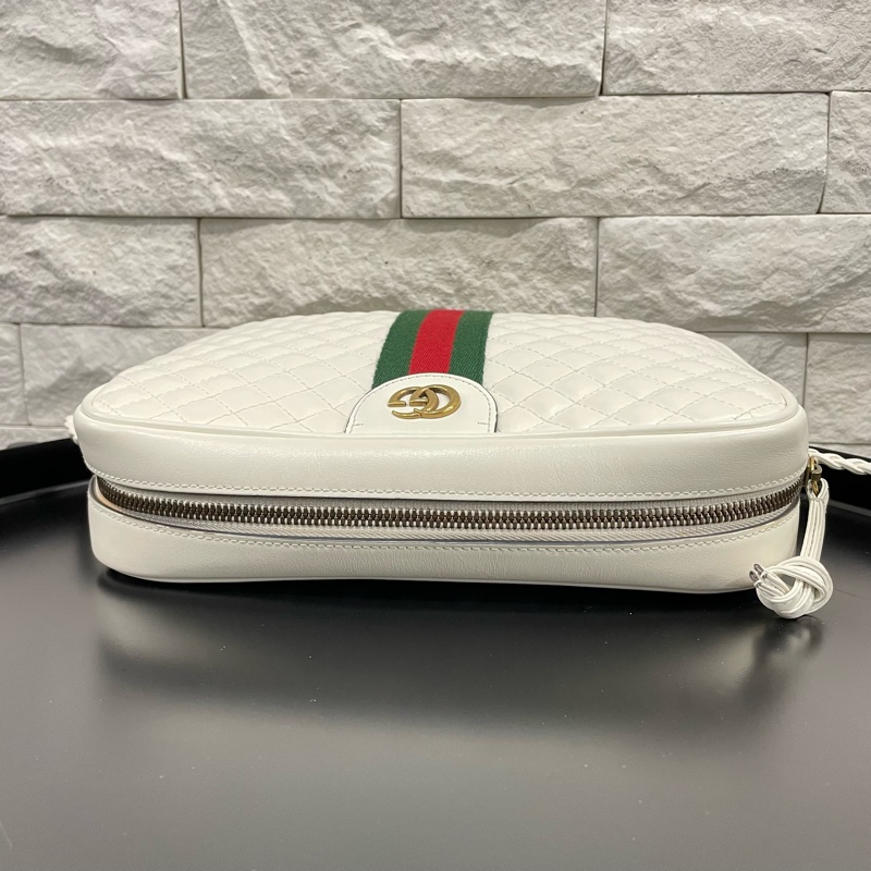 已售出。 GUCCI 雙G logo 菱格紋相機包-7