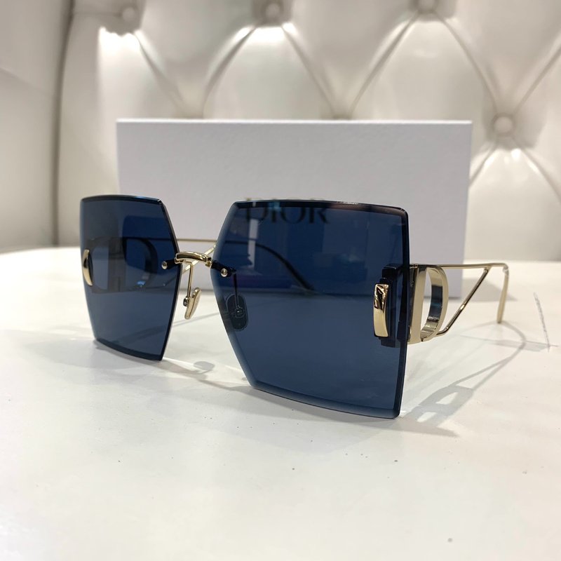 DIOR 30 MONTAIGNE漸變方形墨鏡-藍色//全新商品-2