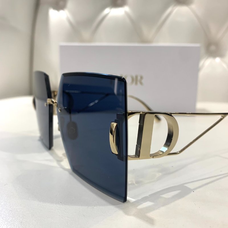 DIOR 30 MONTAIGNE漸變方形墨鏡-藍色//全新商品-3