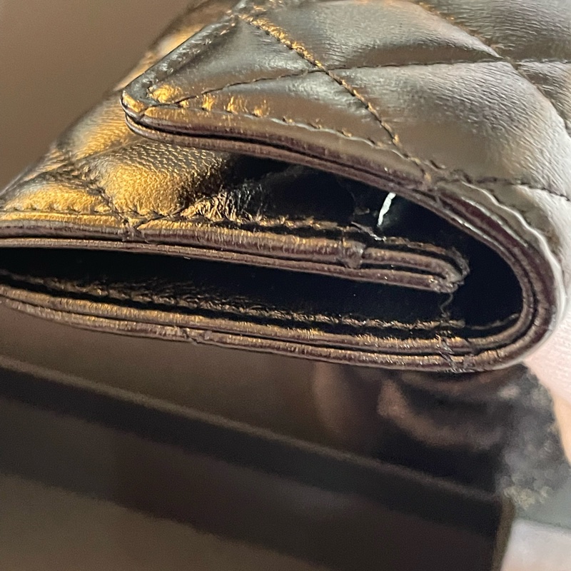 全新CHANEL季節款口蓋單層卡夾-12