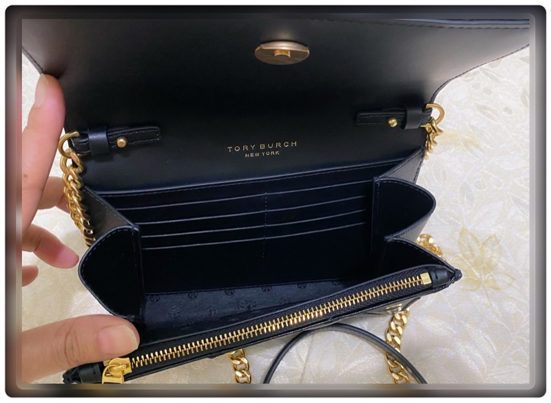 [Tory Burch] TB Willa 菱格皮革鍊帶WOC斜背包 -黑色［美國正品 現貨在台]-3