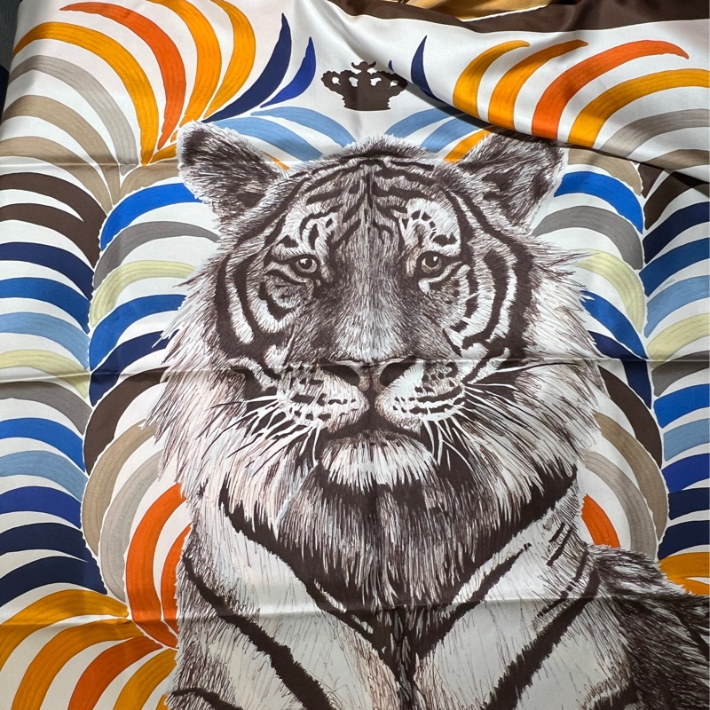 Hermes雙面絲巾 90*90-3