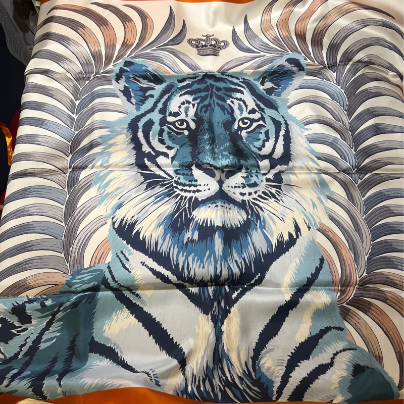 Hermes雙面絲巾 90*90-4