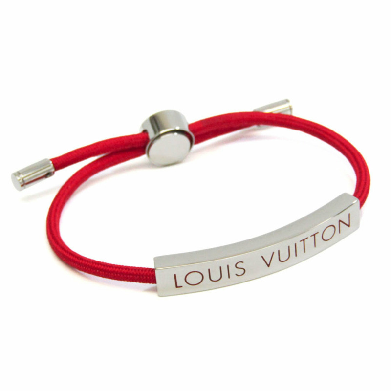 【日本直送】Louis Vuitton Brasserie LV Space M00274 金屬，尼龍手鐲紅色，銀色-0