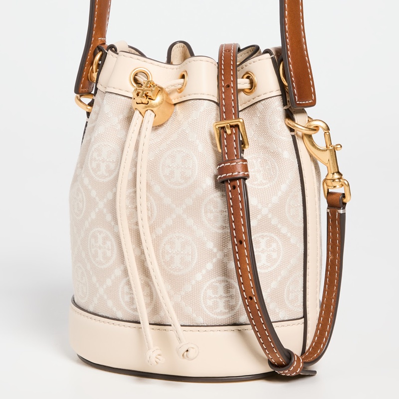 Tory Burch T monogram 米白 水桶包-0